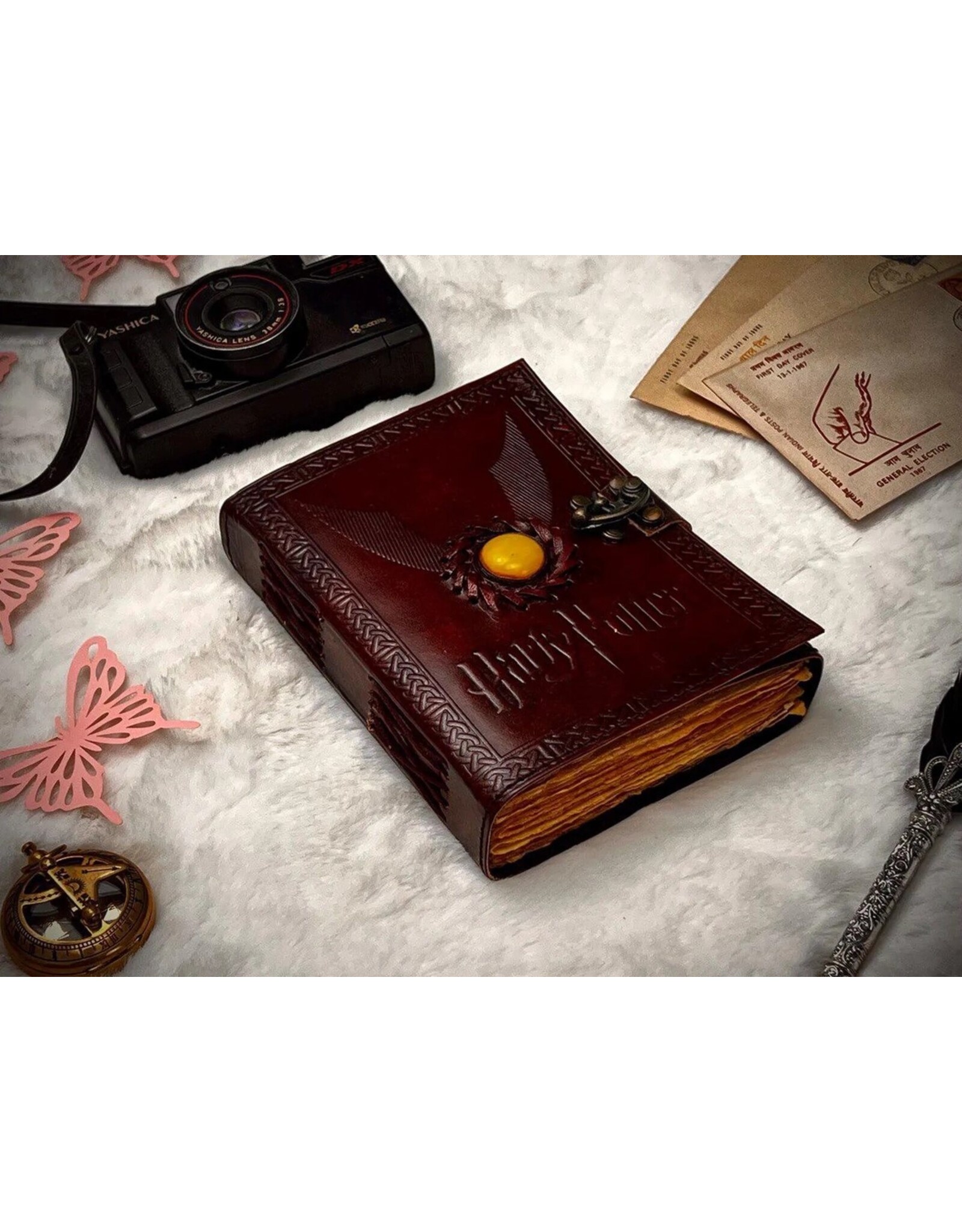 RK Handicrafts Miscellaneous - Harry Potter Leren Dagboek Het Gouden Snaai 18x13cm