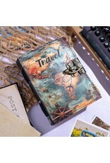 RK Handicrafts Miscellaneous - Leather Journal for World Travelers World Map 18x13cm