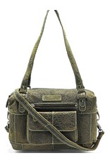 HillBurry Leather bags - Hillburry Leather Shoulder bag with Embossed Flowers