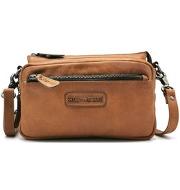 HillBurry HillBurry Leren Schoudertas cognac 1613C