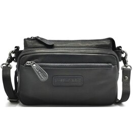 HillBurry HillBurry leather shoulder bag black HB1613Z