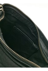 HillBurry Leren tassen - HillBurry Schoudertas Gewassen Leer zwart