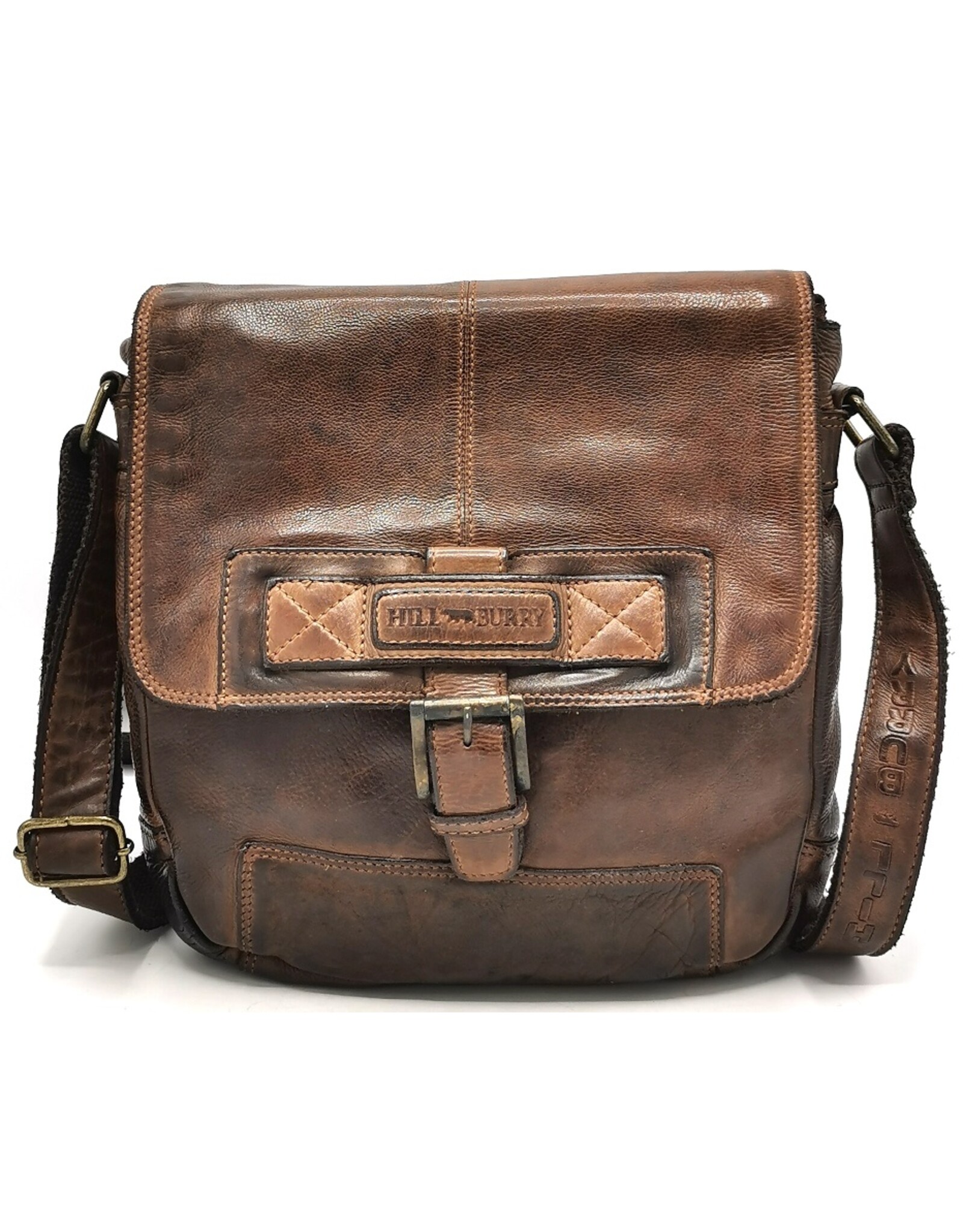 HillBurry Leather bags - Hillburry Shoulder bag-Crossbody large brown