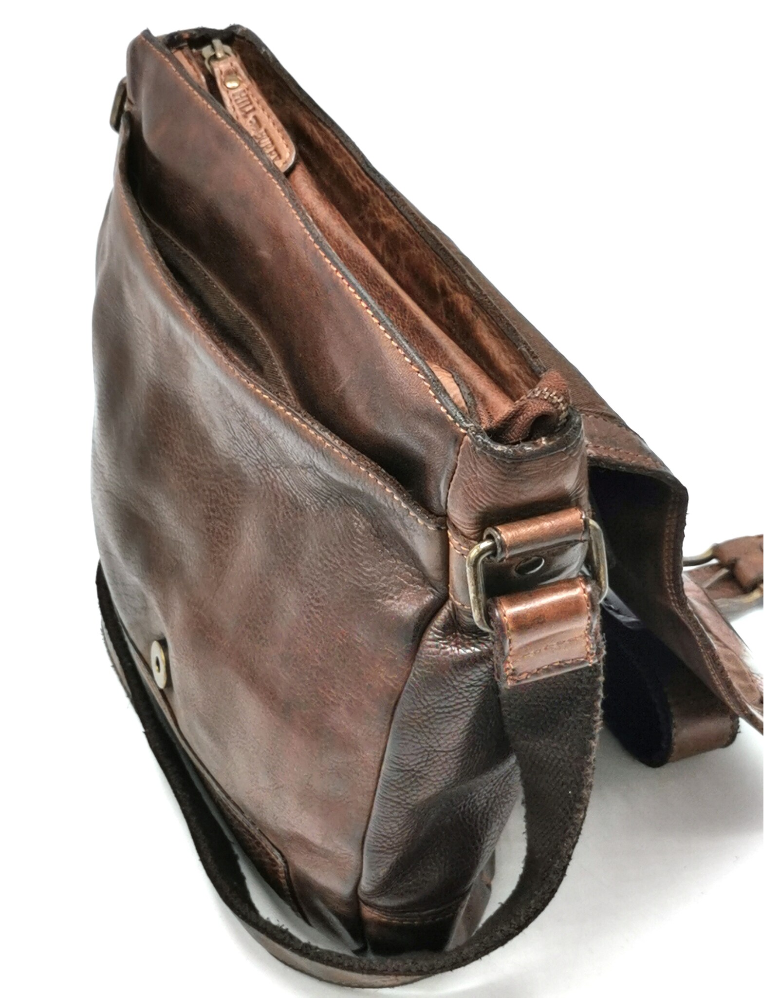 HillBurry Leather bags - Hillburry Shoulder bag-Crossbody large brown