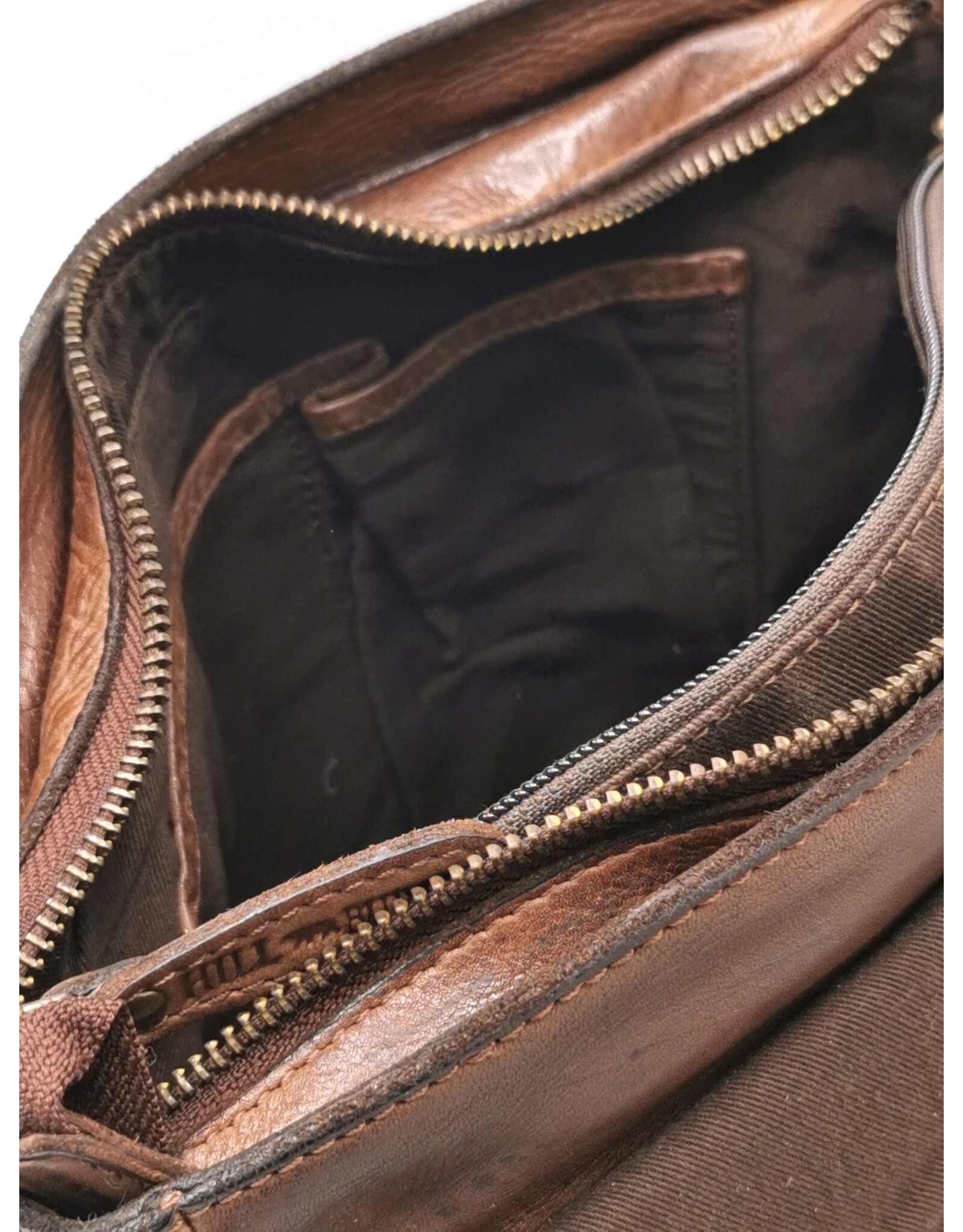 HillBurry Leather bags - Hillburry Shoulder bag-Crossbody large brown