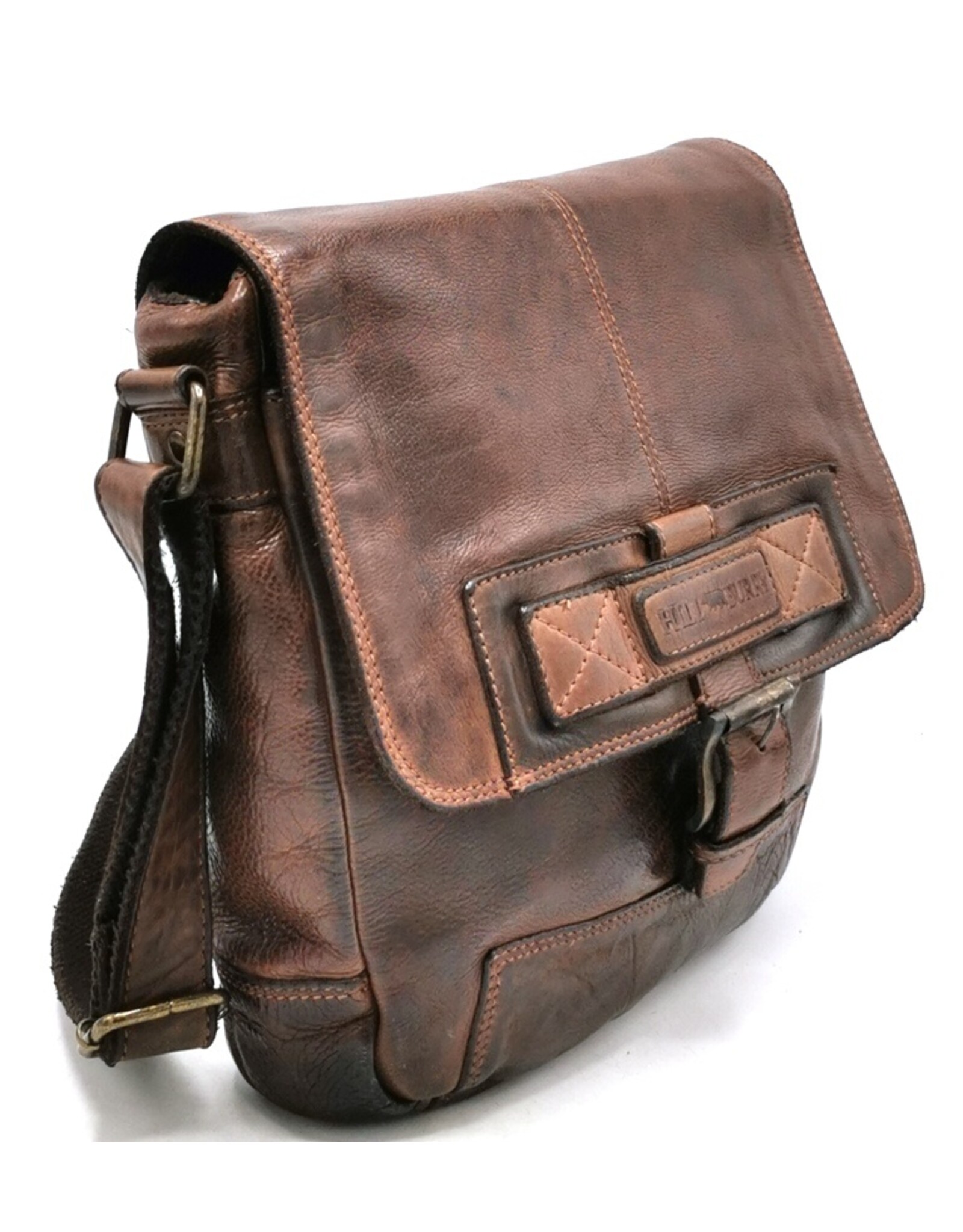 HillBurry Leather bags - Hillburry Shoulder bag-Crossbody large brown