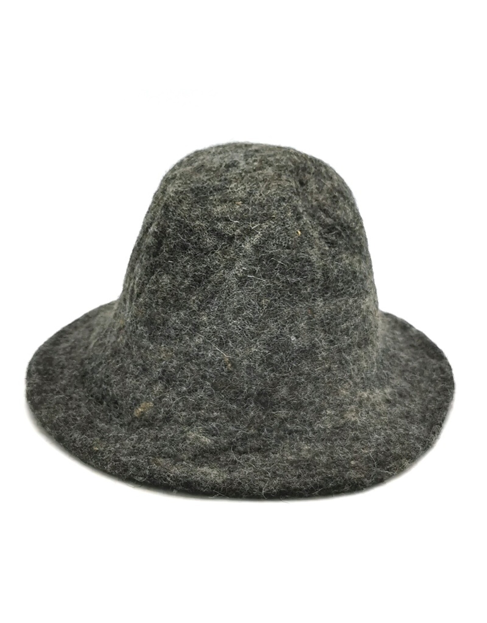 Trukado Miscellaneous - Vilten hoed - Sauna muts antraciet - 100% wol