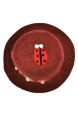 Trukado Miscellaneous - Felt hat - Sauna cap Mushrooms and Ladybug bordeaux