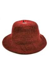 Trukado Miscellaneous - Felt hat - Sauna cap Mushrooms and Ladybug bordeaux