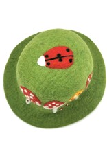 Trukado Miscellaneous - Felt hat - Sauna cap Mushrooms & Ladybug green