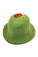 Trukado Miscellaneous - Felt hat - Sauna cap Mushrooms & Ladybug green