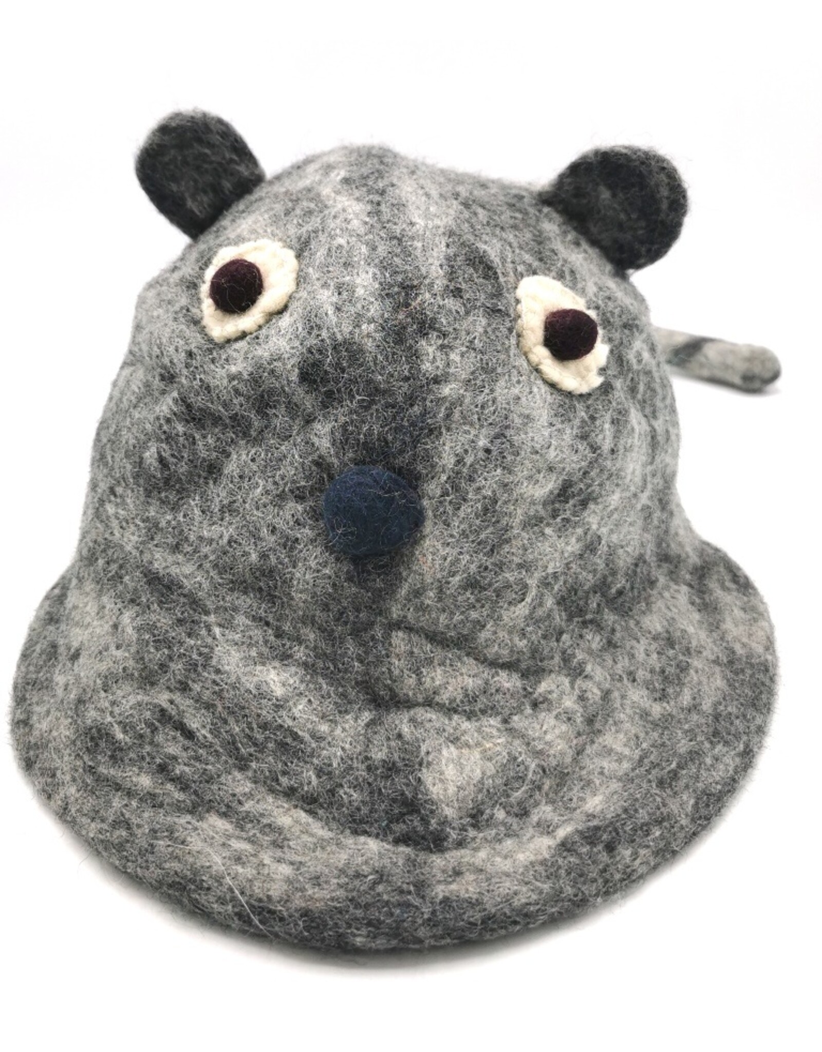 Trukado Miscellaneous - Vilten hoed "Muis" grijs - 100% wol