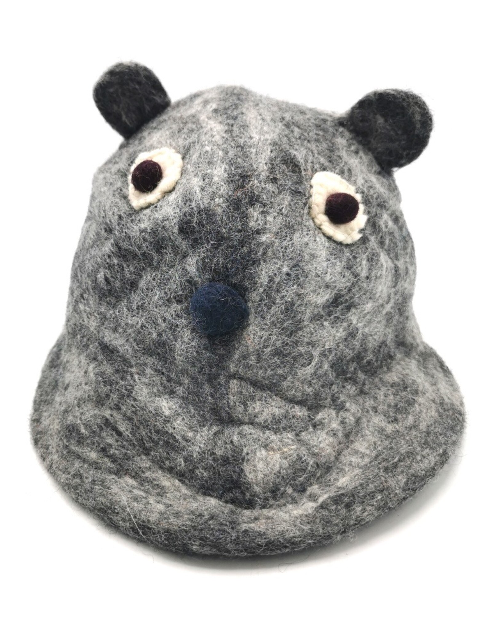 Trukado Miscellaneous - Vilten hoed "Muis" grijs - 100% wol