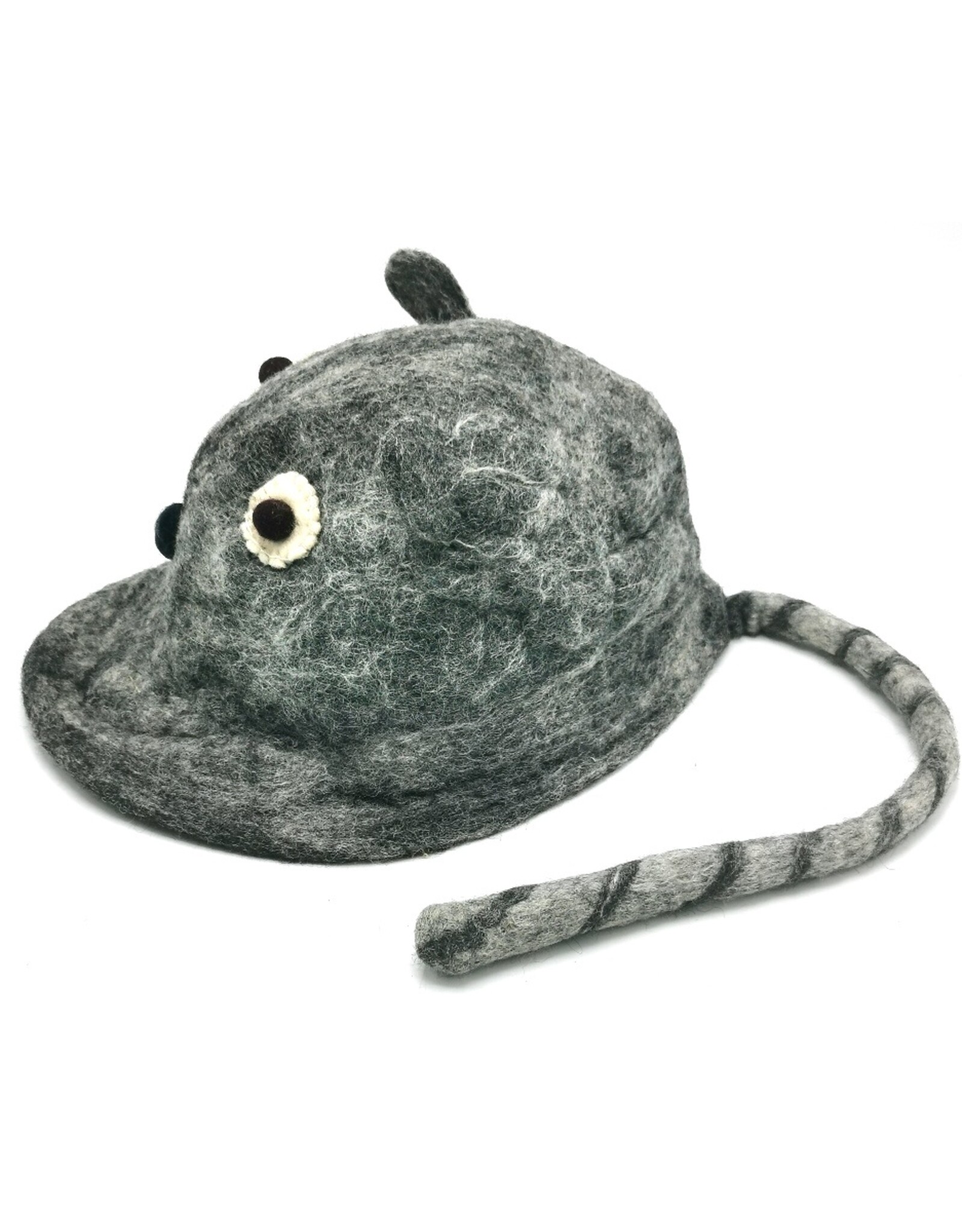 Trukado Miscellaneous - Vilten hoed "Muis" grijs - 100% wol