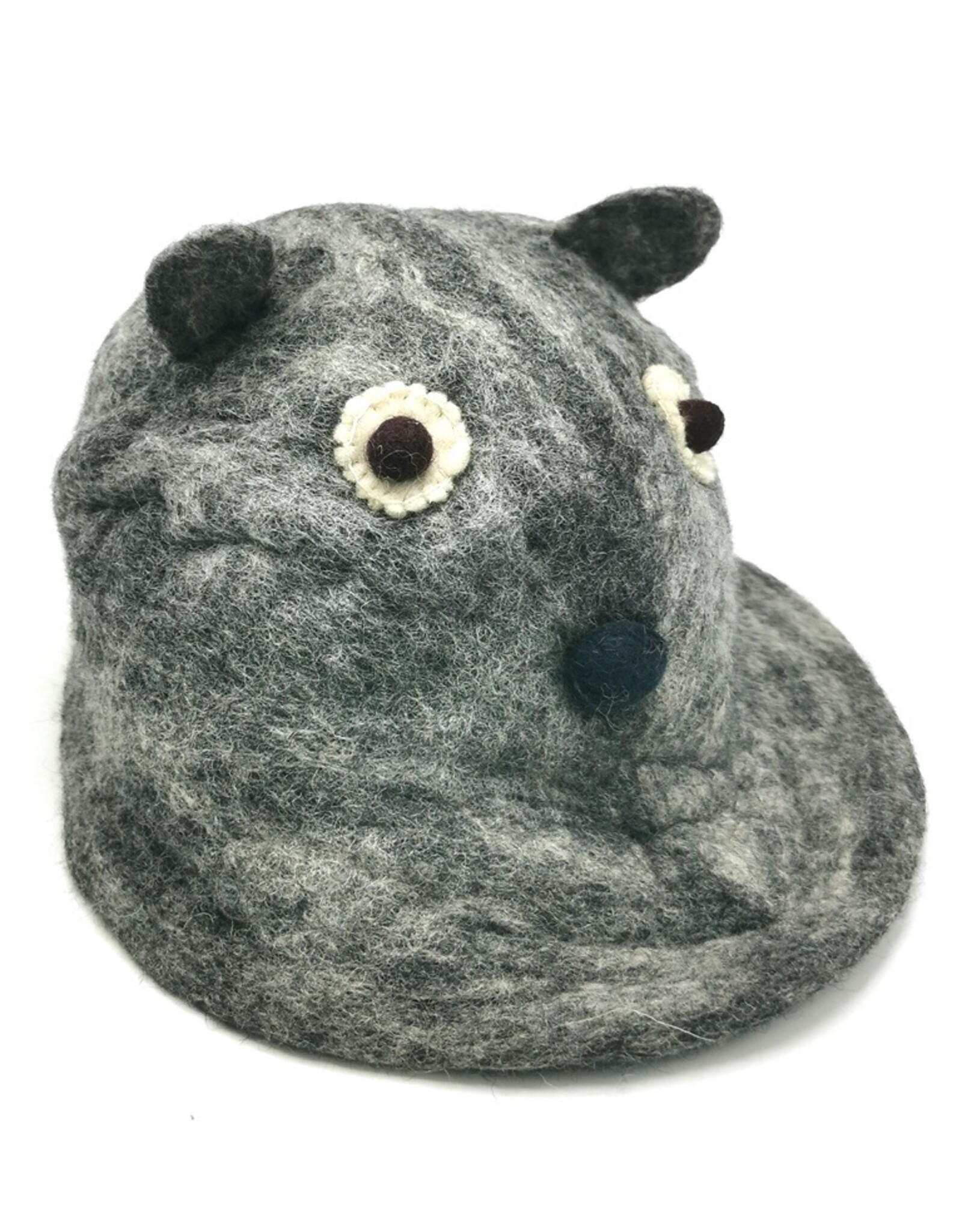 Trukado Miscellaneous - Vilten hoed "Muis" grijs - 100% wol