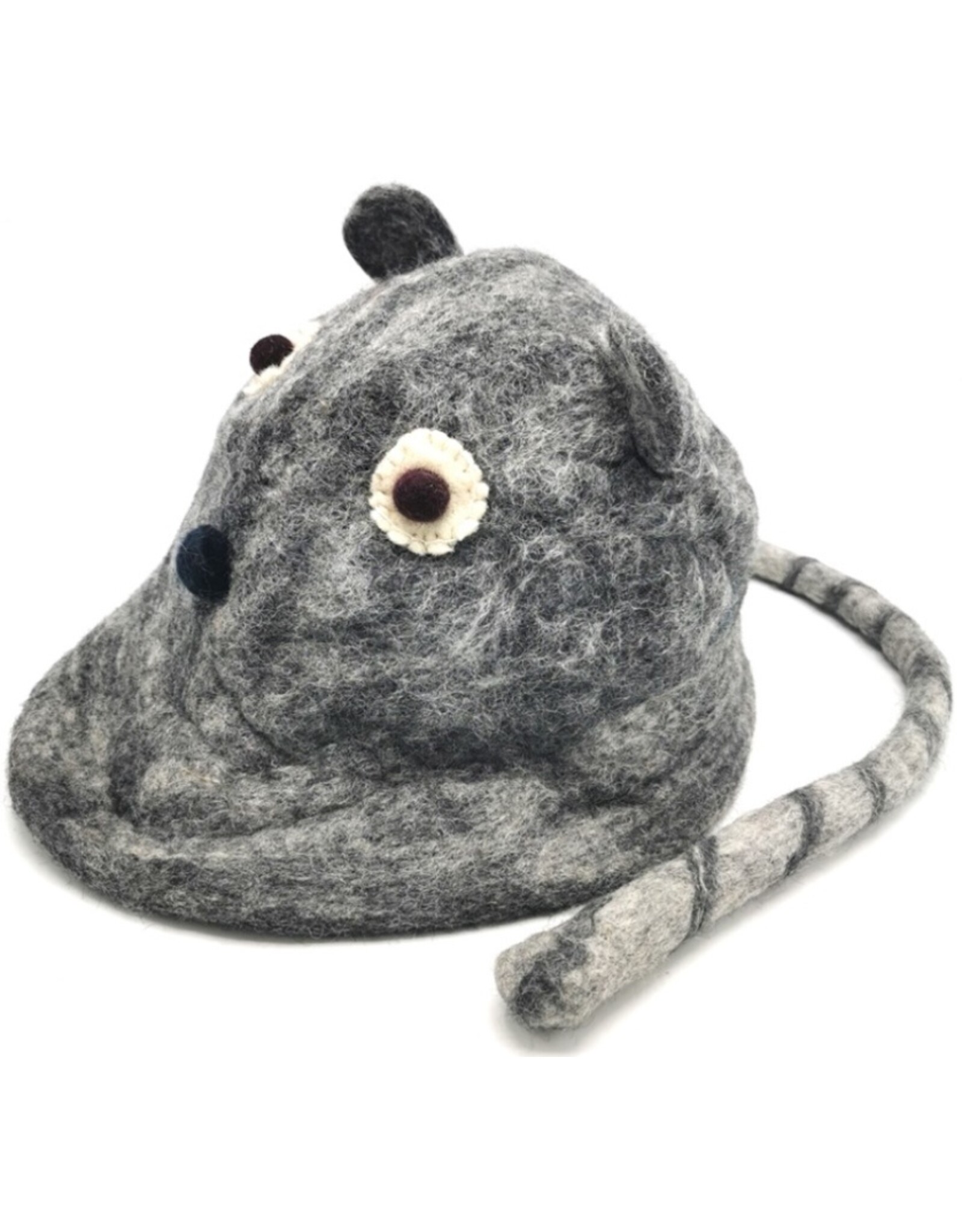 Trukado Miscellaneous - Vilten hoed "Muis" grijs - 100% wol