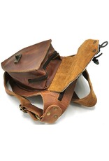 Trukado Leather Festival bags, waist bags and belt bags - Leather Ibiza Waist Bag with Leopard Print cognac