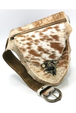 Trukado Leather Festival bags, waist bags and belt bags - Cowhide waist bag with hook - Ibiza Style Cowhide waist bag