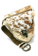 Trukado Leather Festival bags, waist bags and belt bags - Cowhide waist bag with hook - Ibiza Style Cowhide waist bag