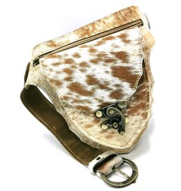 Trukado Cowhide waist bag with hook - Ibiza Style Cowhide waist bag