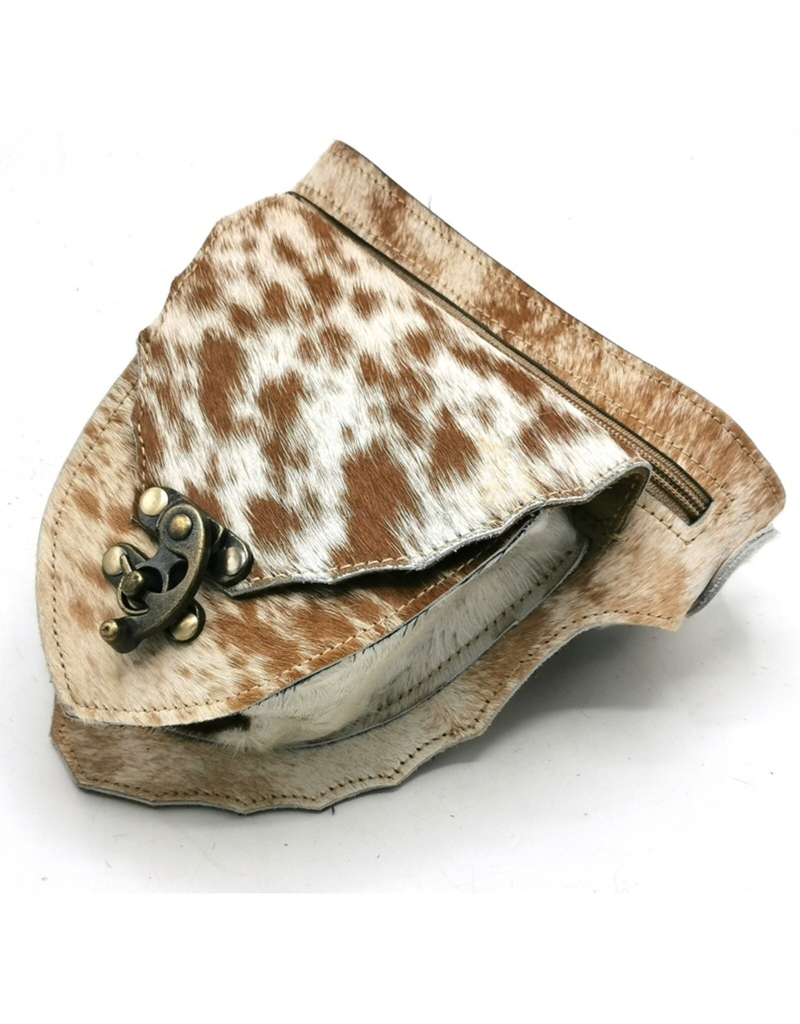 Trukado Leather Festival bags, waist bags and belt bags - Cowhide waist bag with hook - Ibiza Style Cowhide waist bag