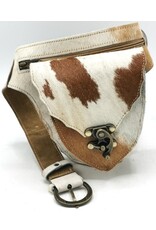 Trukado Leather Festival bags, waist bags and belt bags - Cowhide waist bag with vintage hook