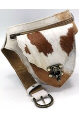Trukado Leather Festival bags, waist bags and belt bags - Cowhide waist bag with vintage hook