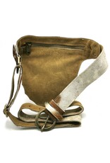 Trukado Leather Festival bags, waist bags and belt bags - Cowhide waist bag with vintage hook