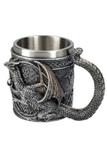 VG Drinkware - Draken Mok Bierpul Draak houdt een bol