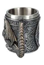 VG Drinkware - Draken Mok Bierpul Draak houdt een bol