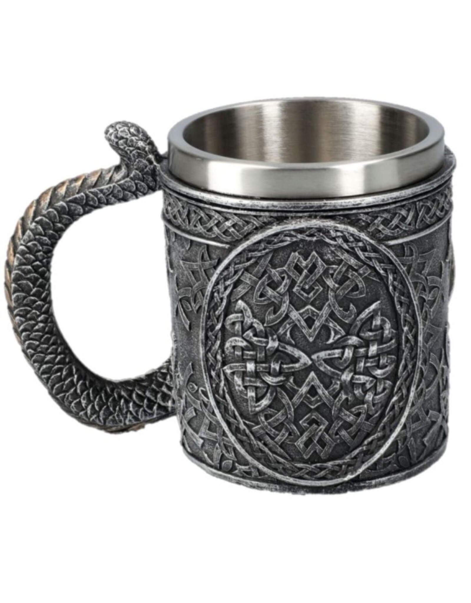 VG Drinkware - Draken Mok Bierpul Draak houdt een bol