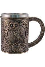 VG Tankards and goblets  - Owl Mug /Owl Beer tankard with stainless steel insert
