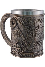 VG Tankards and goblets  - Owl Mug /Owl Beer tankard with stainless steel insert