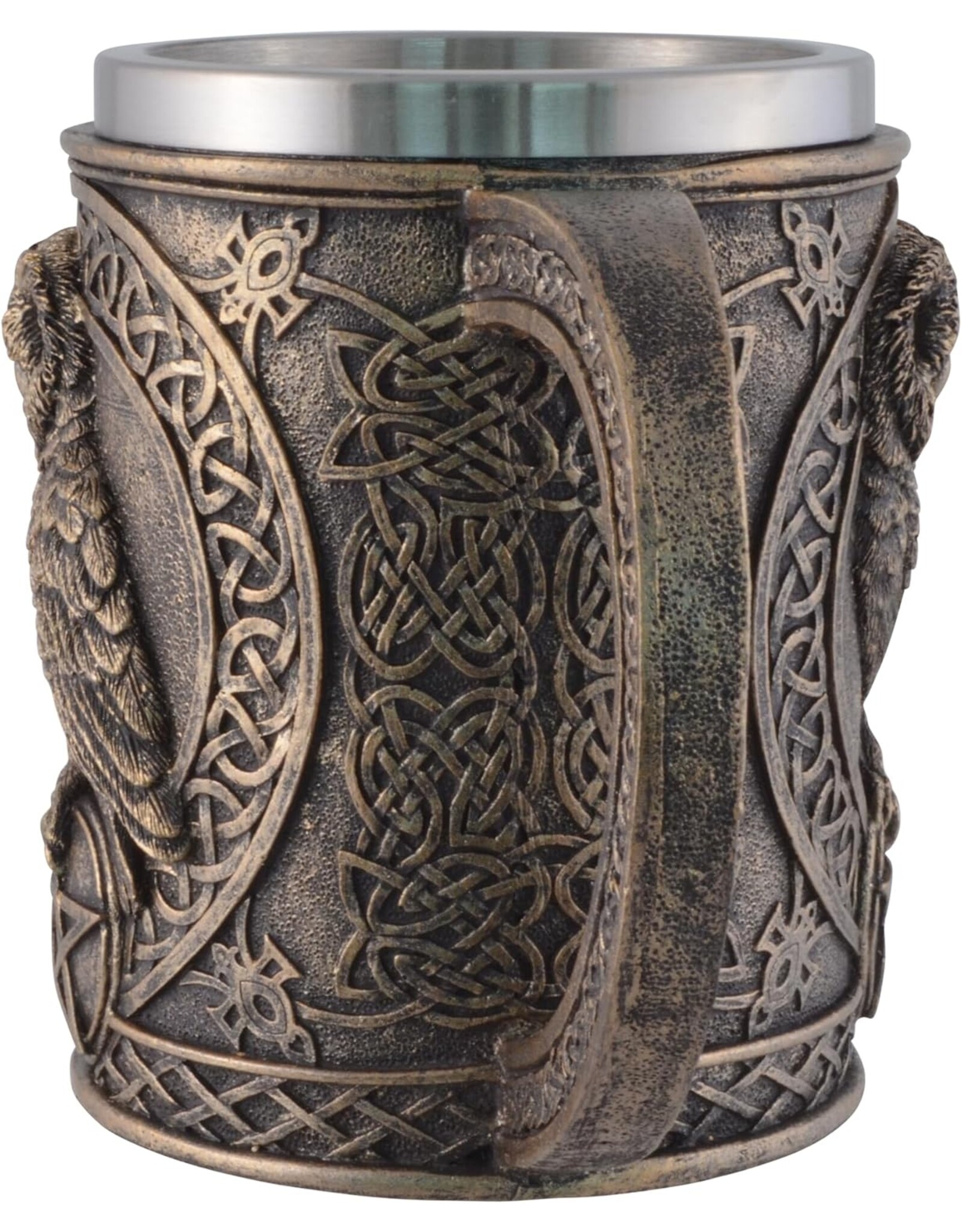 VG Tankards and goblets  - Owl Mug /Owl Beer tankard with stainless steel insert