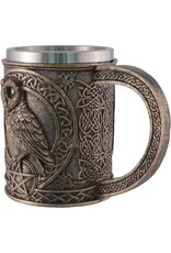 VG Tankards and goblets  - Owl Mug /Owl Beer tankard with stainless steel insert
