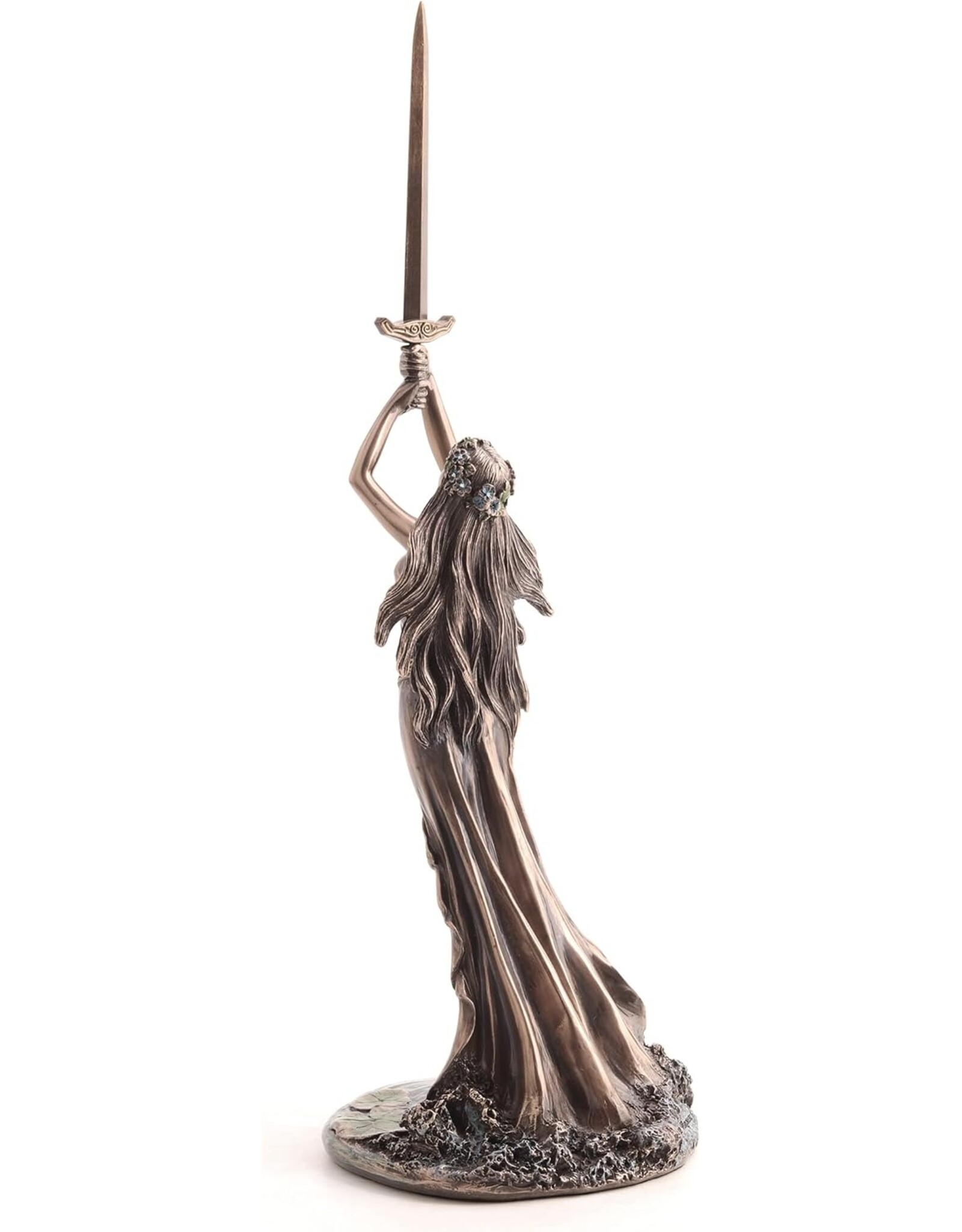 Veronese Design Giftware Beelden Collectables  -  Vrouwe van het Meer Gebronsd Beeldje Veronese Design