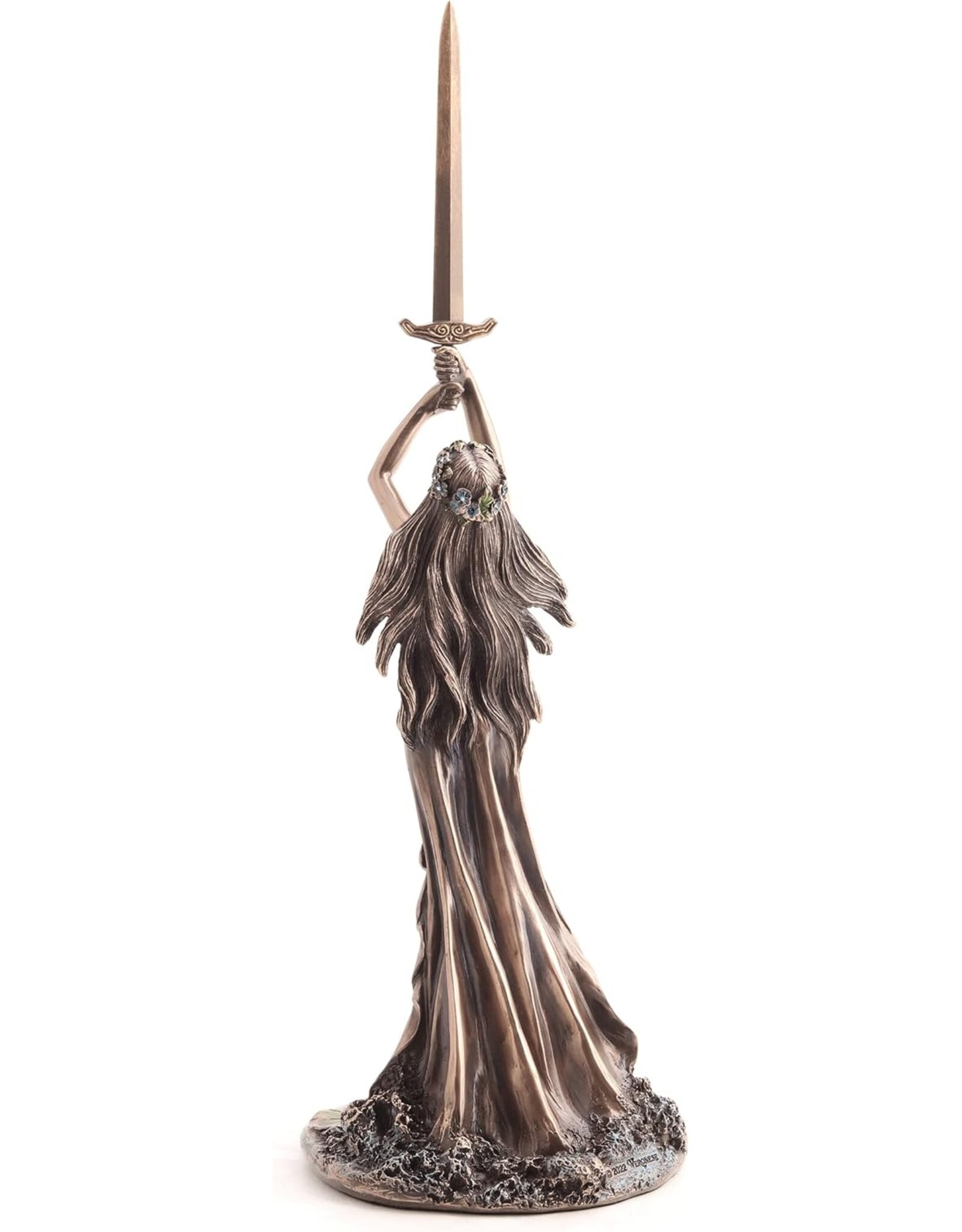 Veronese Design Giftware Beelden Collectables  -  Vrouwe van het Meer Gebronsd Beeldje Veronese Design