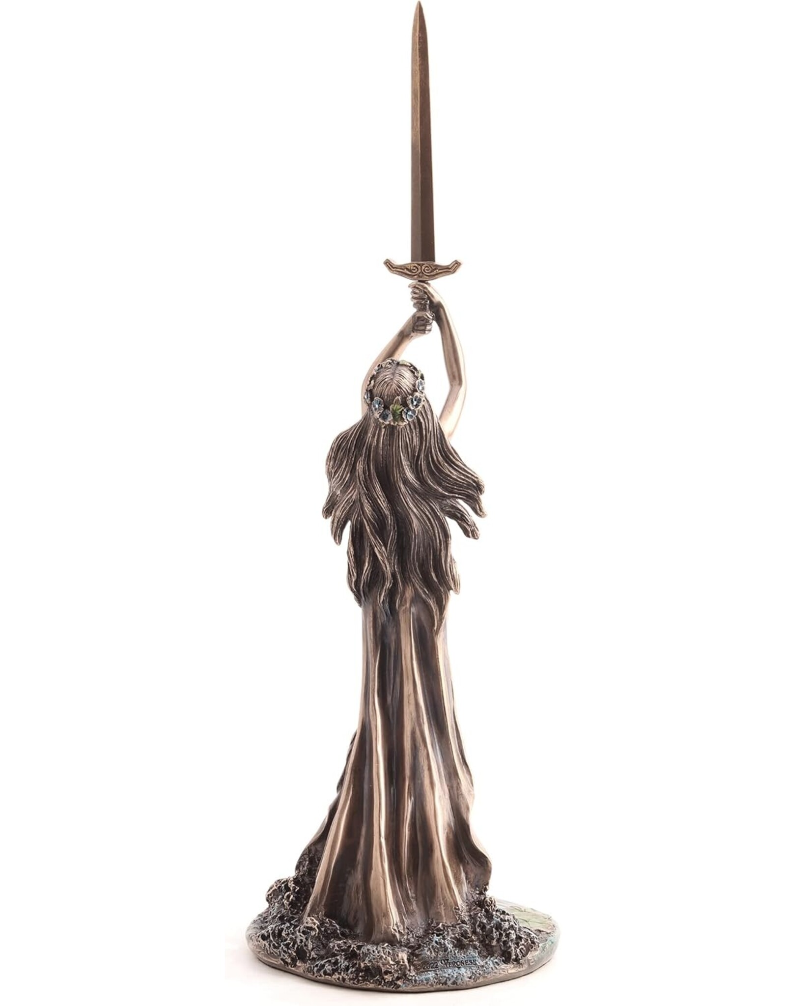 Veronese Design Giftware Beelden Collectables  -  Vrouwe van het Meer Gebronsd Beeldje Veronese Design