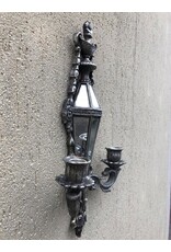 Trukado Giftware & Lifestyle - Wall Candlestick with Mirrors Baroque Silver Colour