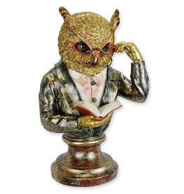 JB Uil met Monocle en Boek Buste 35,2cm