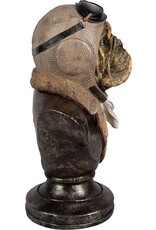 Clayre & Eef Giftware & Lifestyle - Bulldog Piloot Buste 34,8cm