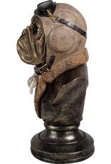 Clayre & Eef Giftware & Lifestyle - Bulldog Piloot Buste 34,8cm