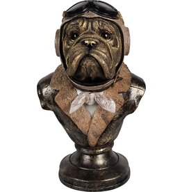 Clayre & Eef Bulldog Pilot Bust 34.8cm
