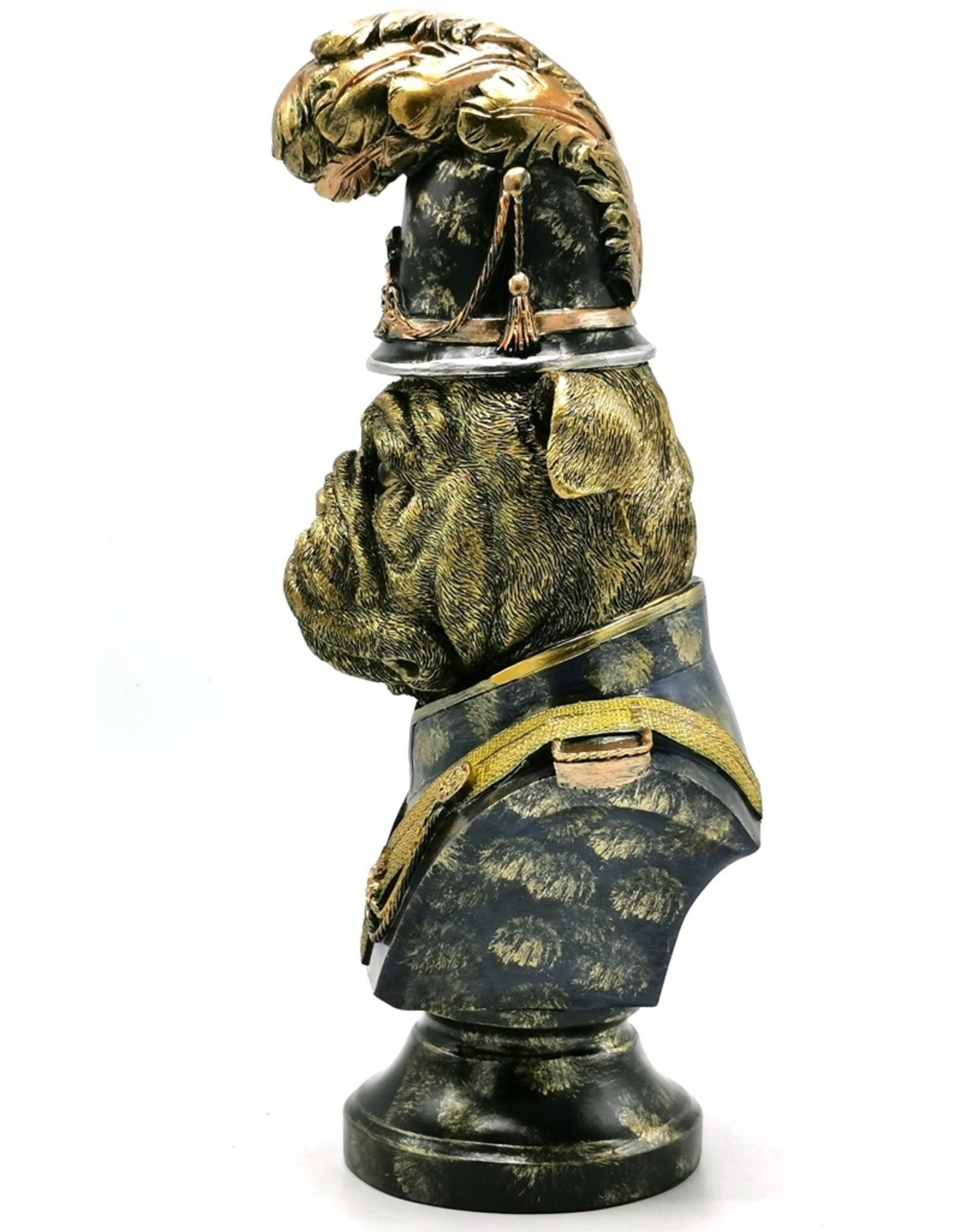 JB Giftware & Lifestyle - Bulldog gekleed als Bobby Buste 33,6cm