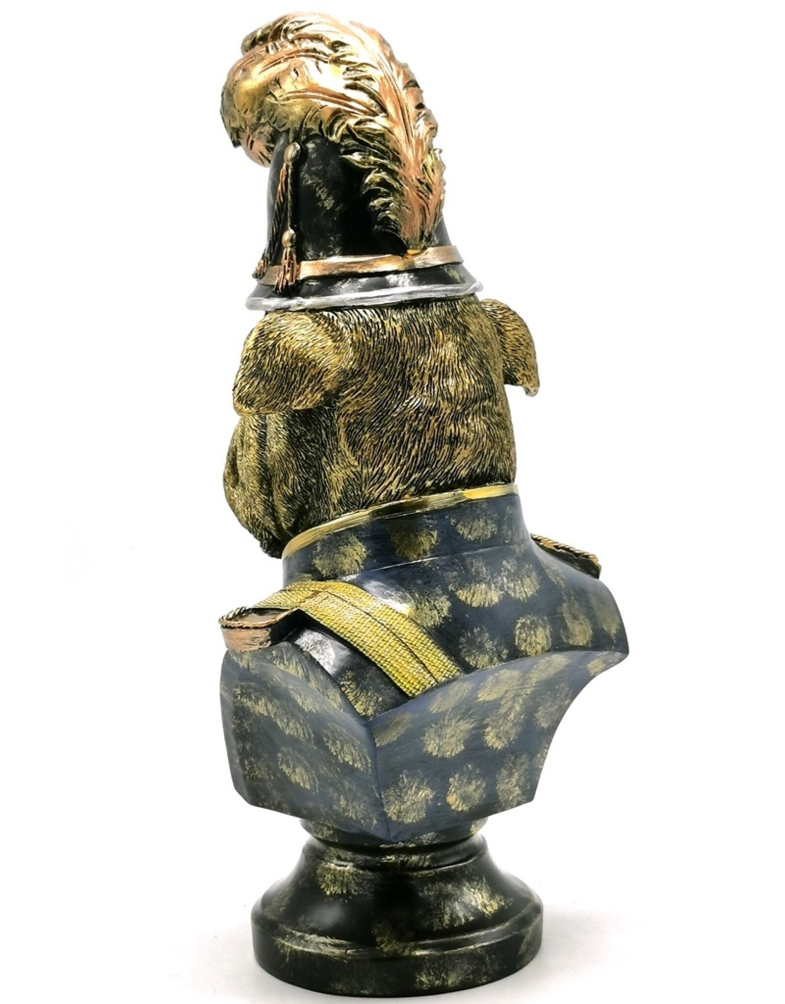 JB Giftware & Lifestyle - Bulldog gekleed als Bobby Buste 33,6cm