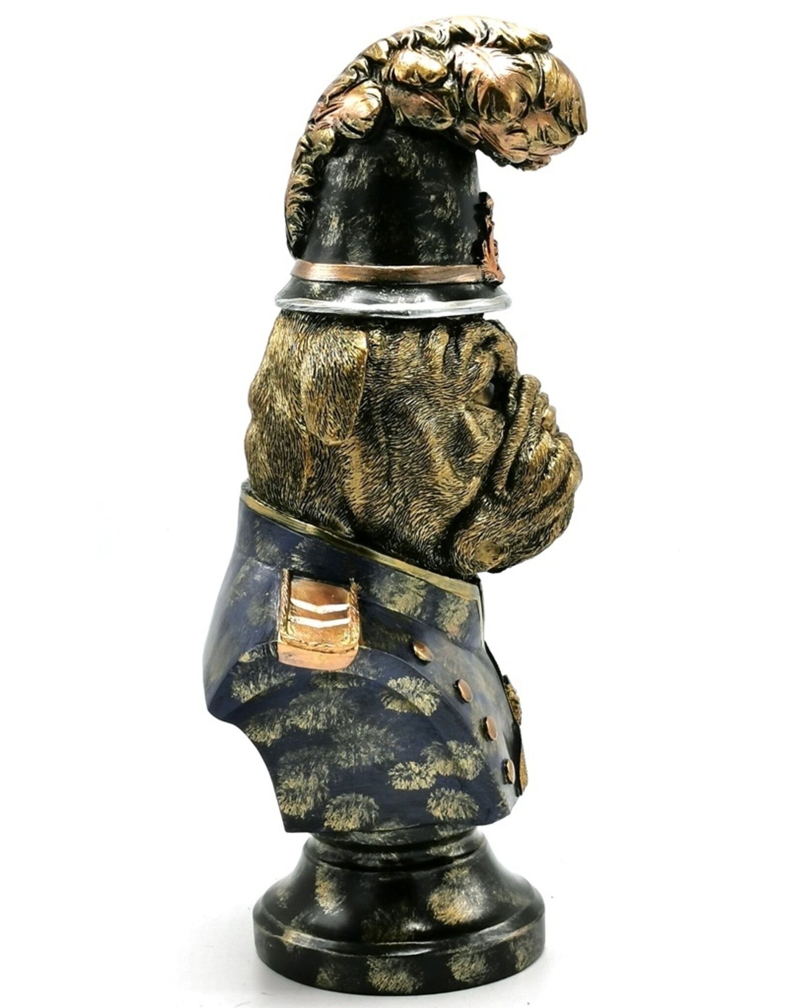 JB Giftware & Lifestyle - Bulldog gekleed als Bobby Buste 33,6cm