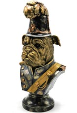 JB Giftware & Lifestyle - Bulldog gekleed als Bobby Buste 33,6cm