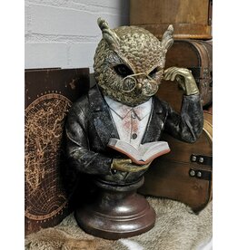 JB Uil met Monocle en Boek Buste 35,2cm