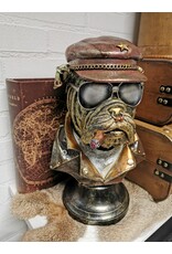 JB Giftware & Lifestyle - English Bulldog as Biker Smoking Cigar Bust 35.7cm
