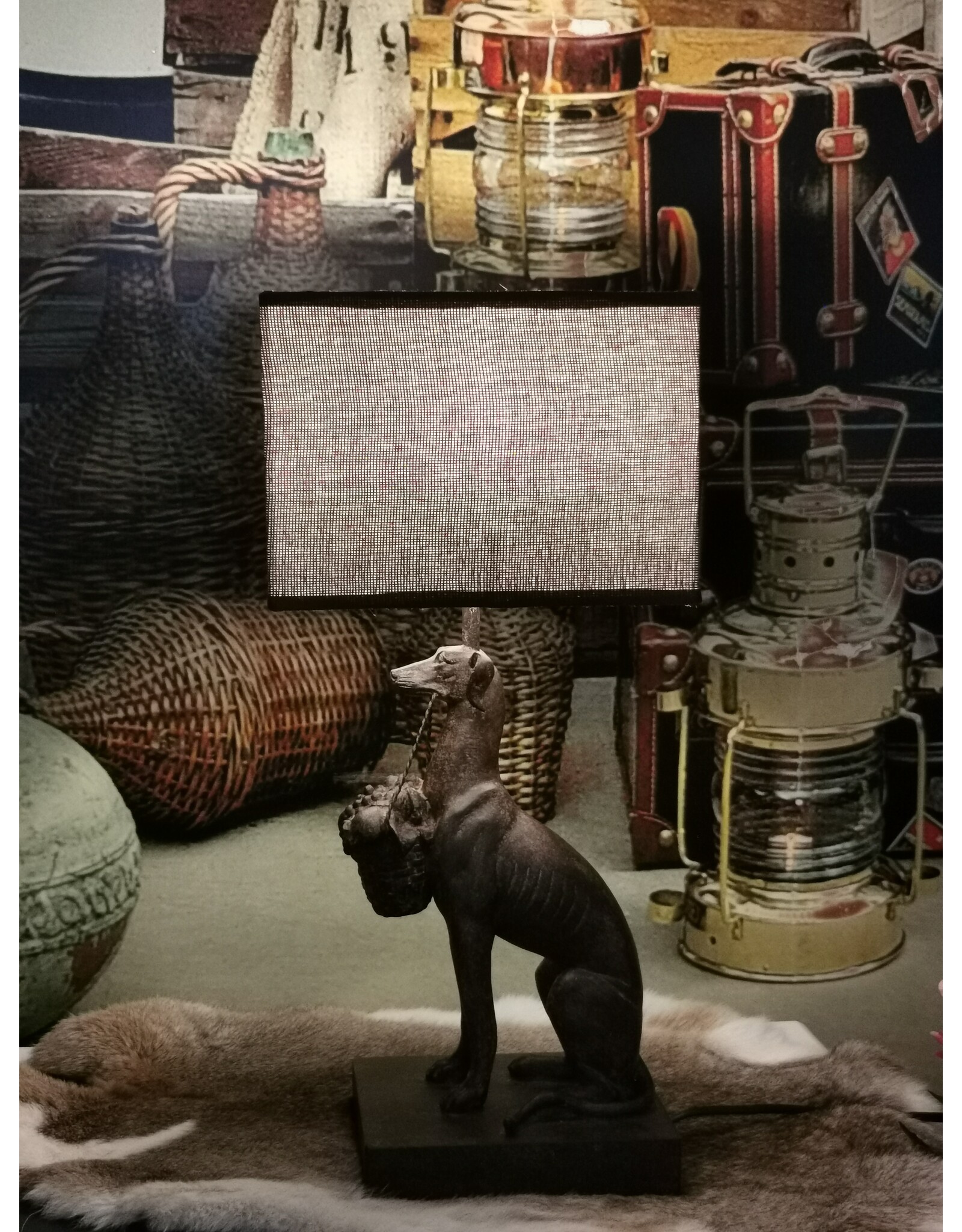 Trukado Miscellaneous - Whippet Hond Tafellamp / Bureaulamp 47cm